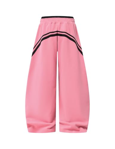 Image of Aelfric Eden Stripes Baggy Barrel Sweatpants Elastic Double Waist Wide Leg Pants Women Men Casual Y2K Unisex Lounge Trouser