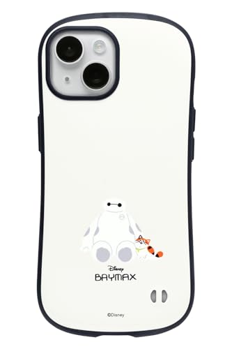 iFace First Class ディズニー iPhone 15 ケース (ベイマックス&モチ/ホワイト)【アイフェイス アイフォン15 用 スマホケース iphone15 用 カバー 耐衝撃 ストラップホール】