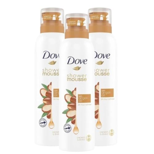 Dove Mousse Doccia Con Olio Di Argan Nutriente 200 Ml (3, Unità)