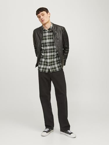 Image of Jack & Jones Men Cotton Blend Solid Regular Fit Shirt