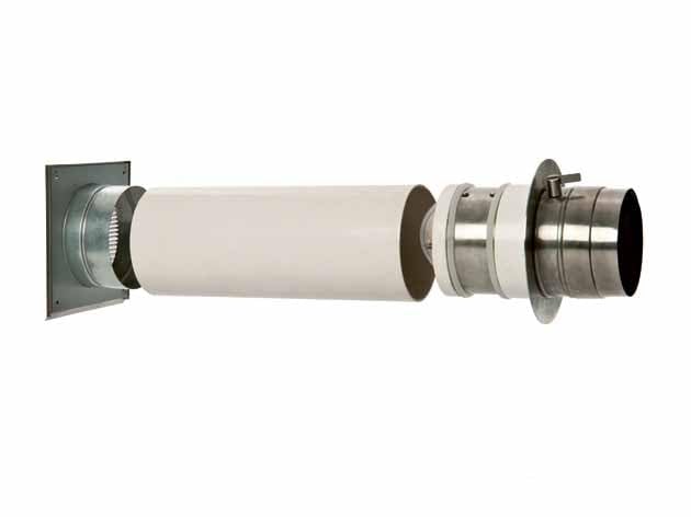Doppelklappe - Doppelklappensystem mit 100 mm Anschlussstutzen