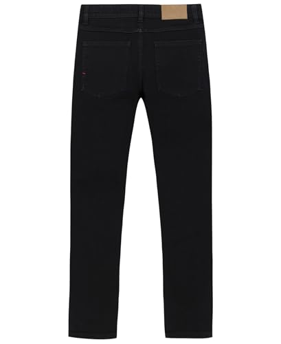 Image of Tommy Hilfiger Boys' 5-Pocket Stretch Slim Straight Leg Denim Jean, Zipper Fly & Button Closure