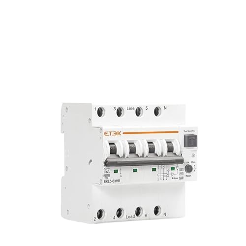 Disjoncteur RCBO Type B résout les coupures intempestives | ETEK 4P 40A fuite de courant 30mA