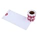 Sunmns Lips Stickers, Perforated Self Adhesive Kisses Stickers, Total 1000 Pieces Per Roll, Rose Red