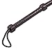HADZAM Whip for Creating Sound Effects, Stage Performance, Collecting, Halloween Costume Accessory in Different Sizes & Color Options with 5 Extra Tail Threads. (Brown, 10 FEET)
