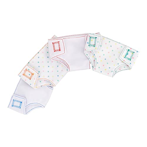Abaodam 4 Piezas Ropa De Muñeca Múltiple Pañales Cosa Accesorios para Muñecas Chica Juguete Ropa Interior para Muñecas Accesorios De Ropa Interior De Muñeca Paño