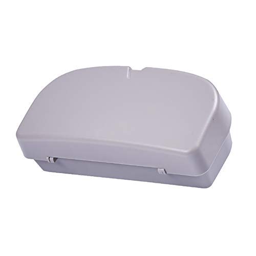 Oyria - Soporte Universal para Gafas de Sol para Coche, Gafas de Sol para Coche, Caja de Almacenamiento para anteojos, Organizador con portatarjetas, Visera, Bolsillos para sombrilla, Gris