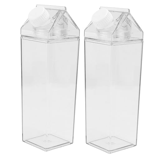 PLAFOPE 500ml Leak Proof Milk Bottle Plastic Drink Bottle Juice Container Reusable for Entertaining