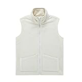 UNACOO Boy's and Girl's Soft and Cozy Fleece Vest with Classic Fit (beige, m(7-8 Years))