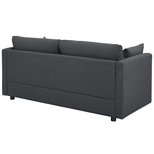 Modway Activate Contemporary Modern Fabric Upholstered Apartment Sofa Couch In Gray #TOP7