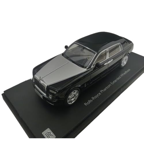 Modèle de voiture Rolls-Royce Phantom 4 portes en alliage métallique, train miniature 1/43