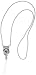Reiko Detachable Long Lanyard Neck Strap - Retail Packaging - Smoke