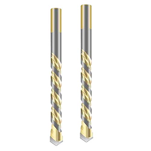 Flameer 2 peças/conjunto de brocas de vidro triangular, ferramenta de broca de cerâmica de 6 mm, b78