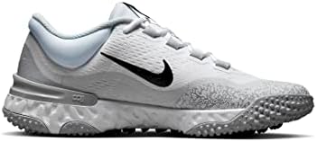 Nike Alpha Huarache Elite 4 Turf Baseball Shoes White Black Grey FD2743-100 Men’s Size 8.5 | Image 2
