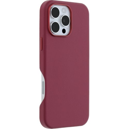 Image of OtterBox iPhone 16 Pro Max Symmetry Series Cactus Leather for MagSafe - Foxberry Pink