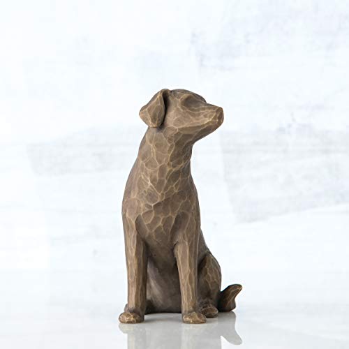 Willow Tree Love My Dog (Dark), Sculpted Hand-Painted Figure #TOP1