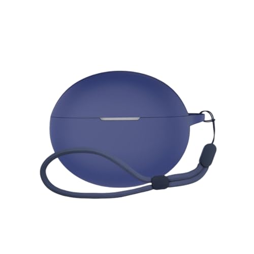 Image of WELCROS Soft Silicone Protective Case Cover for OnePlus Buds 4 (Lanyard Blue)