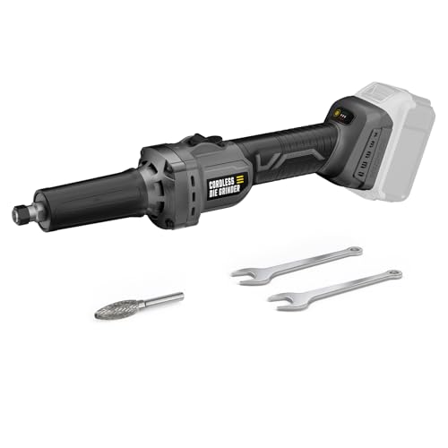 Die Grinder for Dewalt 20V MAX Battery (No Battery) Cordless Die Grinder with 1/4 Carbide Tungsten Bit Up to 26000 RPM Great for Metal/Wood Grinding Cut Sanding Artwork Carving (Tool Only)