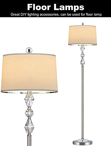 2 Packs Lamp Finial Cap Knob Lamp Decoration For Lamp Shade, Lamp Nut (Threaded 1/4-27) Silver Lamp Finials Head Decoration Topper For Table And Floor Lamps #TOP6