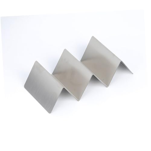 BRIGHTFUFU Stainless Steel Taco Rack Holder Wave Shaped Pancake Rack Stand Dishwasher Safe for Serving Tacos and Shells Random Style Design