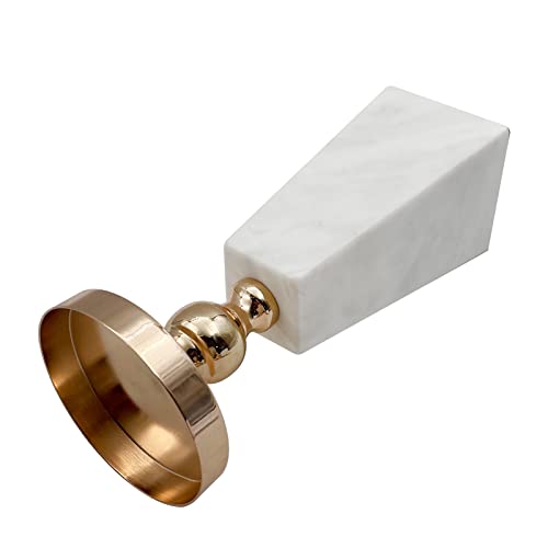 Ismosm Candle Holder Tall 8.6 Inch Real Marble Candle Holders White Decor Centerpieces Candle Stand For Candlesticks Home Decor Kitchen Nightstand Dining Tabletop Accessories #TOP1