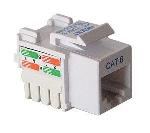 Image of RJ45 CAT6E LAN I O Network Keystone Jack Combo Set with Gang Box and Face Plate High Speed Ethernet Wall Socket Connector for Home Office Networking Setup-Set-10