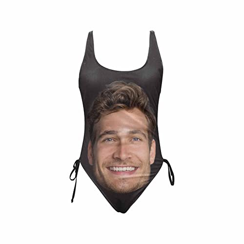 Custom Face Bathing Suit Personalized Picture Swimsuits for Women One Piece Swimwear with Husband Photos Pool Gifts3