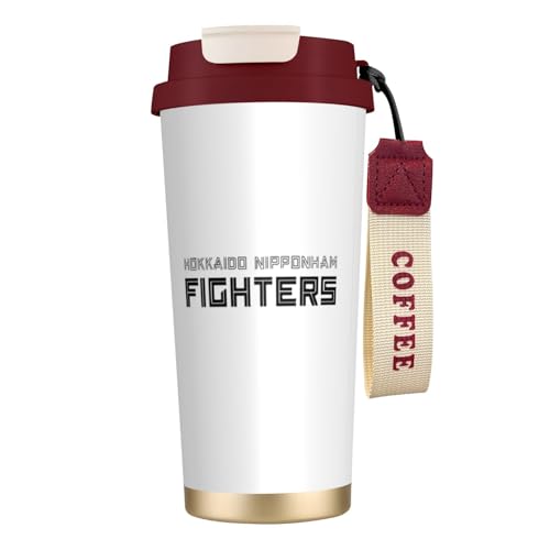 ステンレスカップ 北海道日本ハムファイターズ 車用タンブラー 大容量 マグボトル 水筒 車用コップ おしゃれ 大容量 保冷 保温 真空断熱 ストロー付き 蓋付き 直飲み ウォーターボトル 持ち運び便利 男女兼用 プレゼント オフィス 家庭用 車載用 500