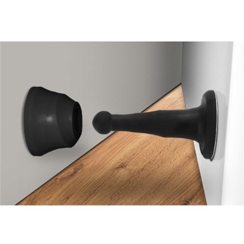 Butée de porte ventouse silicone argent sans perçage - 4