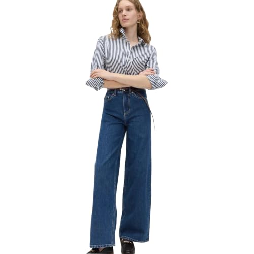 Image of Marks & Spencer Wide Leg High Waisted Jeans