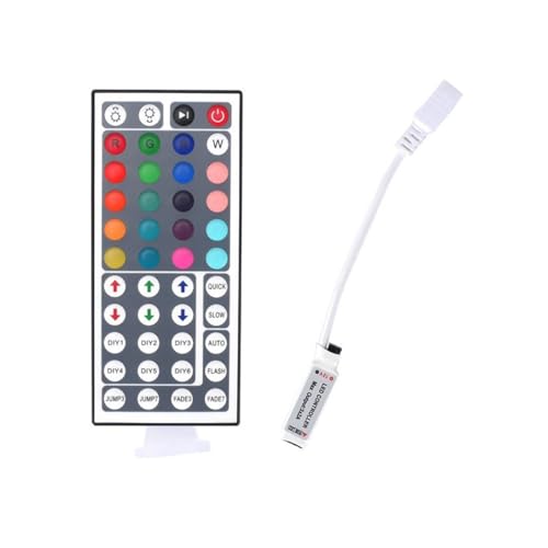 Mini control remoto infrarrojo 44 teclas con atenuador LED RGB para tiras 12V