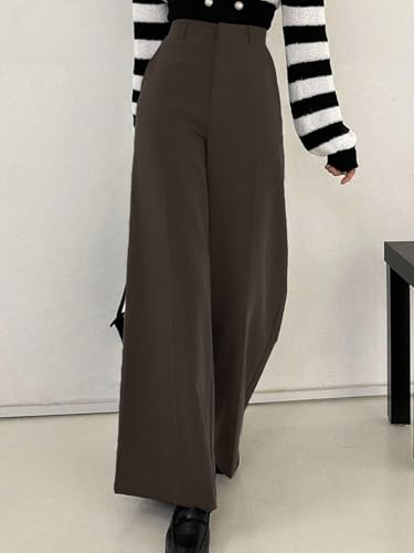 Image of KOTTY Womens Solid Breathable Sensaicha Brown Pant