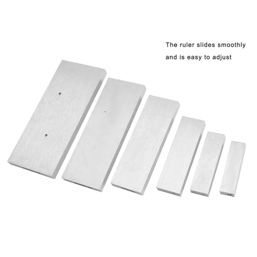 Bloque paralelo ajustable de acero Denash de 6 piezas y rango de 3/8 a 2-1/4" 4