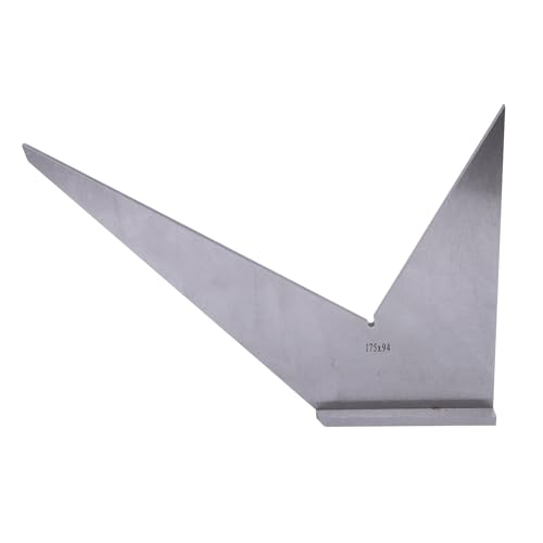 Machinist Ruler Protractor, Multi Angle Measuring Ruler, 30° 45° 90° 120° Carbon Steel Engineer Square Precision Layout Measuring Tool with Base for Workpiece Carpentry