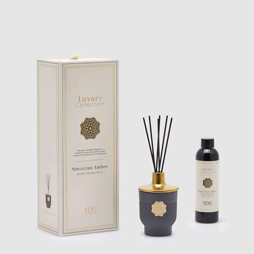 Edg Enzo De Gasperi Profumatore Diffusore Con Bastoncini Luxury 200Ml Grigio Moroccan Amber