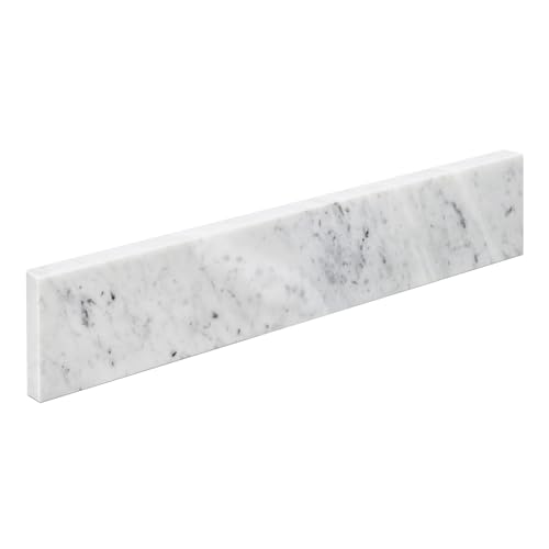 ARIEL 22'x4' Carrara White Marble Vanity Top Side Splash