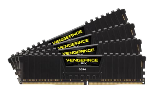 Image of CORSAIR Vengeance LPX 128GB (4x32GB) DDR4 2666 (PC4-21300) C16 1.2V Desktop Memory - Black