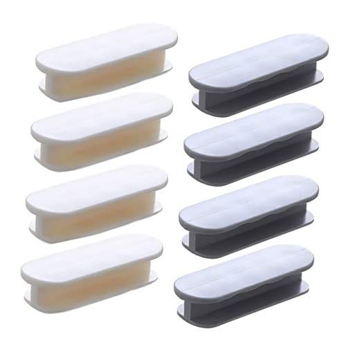 SOESFOUFU 8Pcs Adhesive Cabinet Drawer Handles for Refrigerator and Cabinet No Drill Pull Knobs Comfortable Grip Design Easy Installation Durable Material