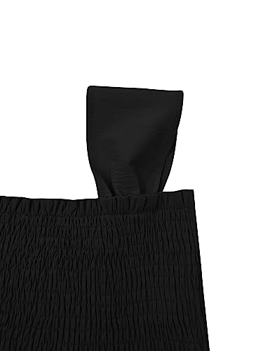 Bingerlily Girls Summer Casual Tops Square Neck T Shirts Cute Smocked Top Tees4