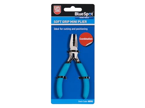 Blue Spot 08501 Mini Combination Plier with Dipped Handle - Blue - Image 3