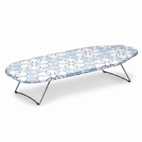Household Essentials 122101 Small Tabletop Ironing Board with Folding Legs - Magic Rings Cover and...