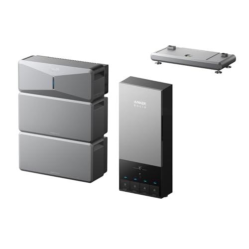Anker SOLIX E10, Power Dock and Extra Battery, 12kWh Expandable to 90kWh, 10kW Turbo Output, 200A Whole-Home Automatic Backup, Reduce Bills, NEMA 4 & 3R, Up to 12-Month 0% APR