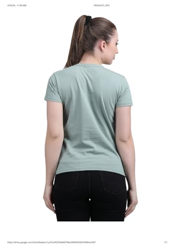 Image of Women's Slim Fit Graphic Printed T-Shirt | Soft 100% Cotton Fabric | Round Neck Half Sleeve Casual Top, Travel & College Pack of 2 Set