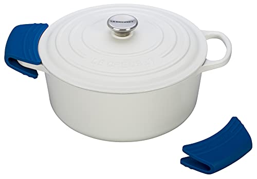 Conjunto de Pegador, Silicone, Azul Marseille, Le Creuset
