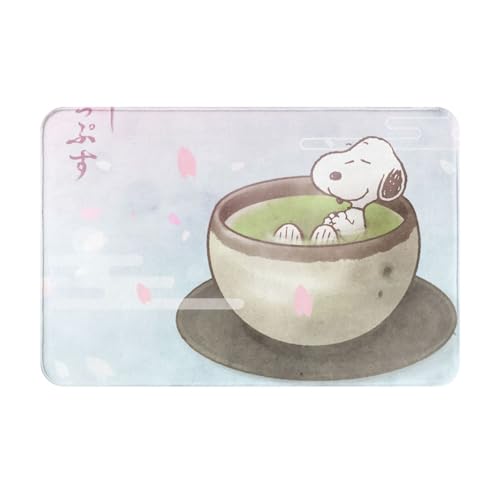 玄関マット スヌーピー トイレマット バスマット 吸水速乾 滑り止め 抗菌 防臭 丸洗い可能 おしゃれ ふわふわ 柔らかい 40×60cm