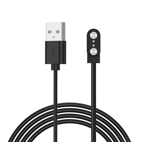 Oumida Universal SmartWatch Ladekabel, 2,84mm Universal Magnetisch SmartWatch Zubehör Ladekabel 2 Polig Kabel, Ladegerät Kontakt Pitch Abstand 2,84mm (2 Polig-2,84mm)