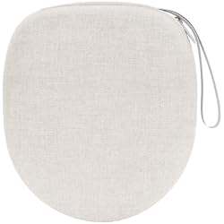DR·AMIU Headphone Case, Large Headphones Case Cream | Compatible with JBL, Soundcore, Sony WH-CH520/WH-CH720N, BERIBES, KVIDIO, TOZO HT3/HT2, Picun Headphone, Big Headphone Case