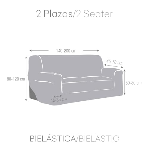 Funda de sofá 2 plazas de alta gama tapicería Premium Jaz confección Modelo 7 5