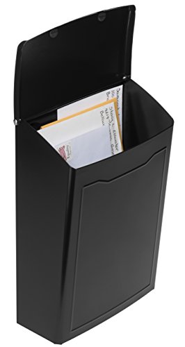 Architectural Mailboxes 2681B Black Marina Wall Mount Mailbox, Small #TOP3