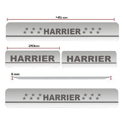 Image of AC Door Sill /Foot Step Stainless Steel Scuff Plate Plates Compatible with TATA Harrier (Set of 4 Pcs)